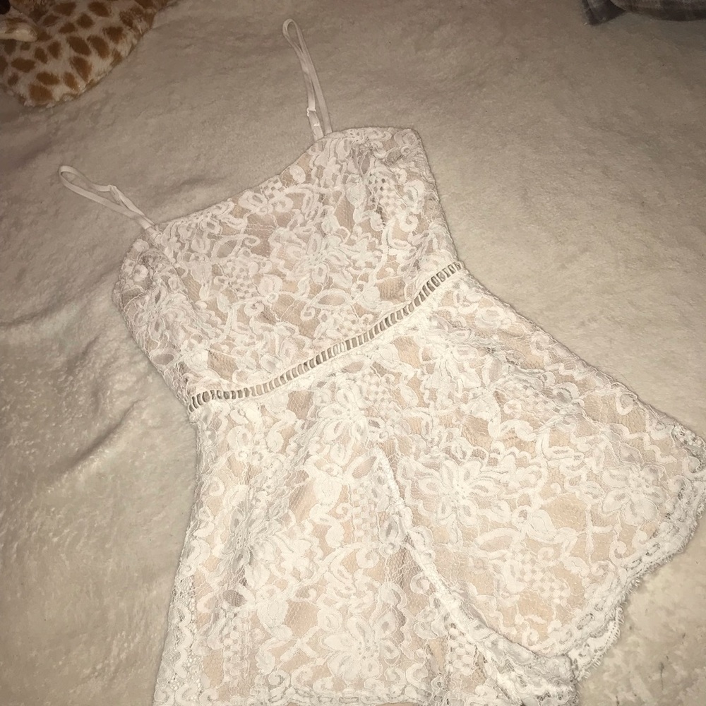 White Lace Romper